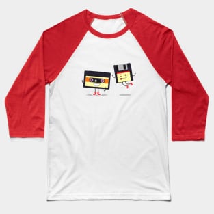 Floppy disk and cassette tape Baseball T-Shirt